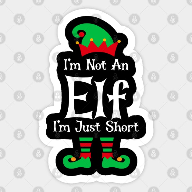 I'm Not An Elf I'm Just Short Sticker by Bourdia Mohemad